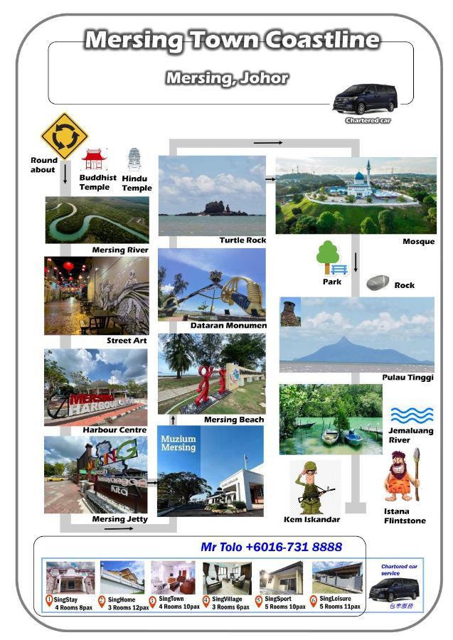 Singleisure Holiday House Mersing Luaran gambar