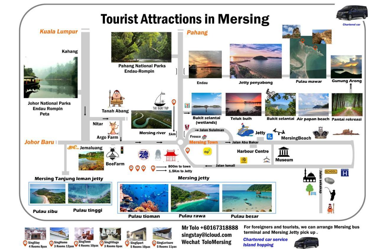 Singleisure Holiday House Mersing Luaran gambar