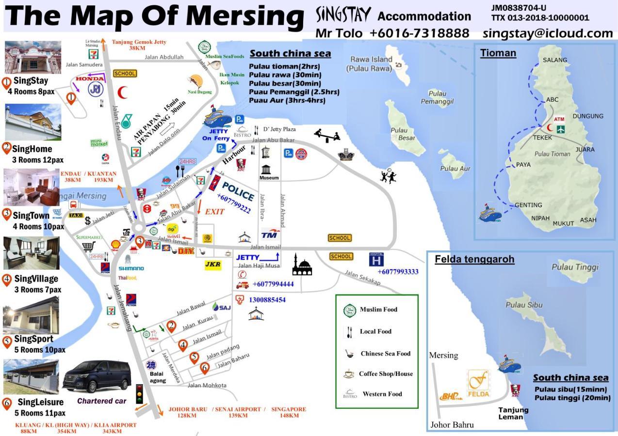 Singleisure Holiday House Mersing Luaran gambar